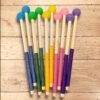Paires de mailloches avec tissage macramé pour tongue drums, pour jouer sur votre instrument de musique avec douceur