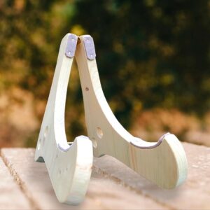 Présentoir artisanal en bois pour tongue drums pour mettre en valeur son instrument de musique